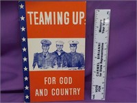 Teaming up for God & Country