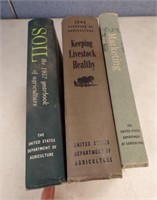 (3) BOOKS:  1954 & 1957 YEARBOOKS OF AGRICULTURE..