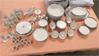 SET OF CHINA DINNERWARE, SERVICE FOR 8 PLUS....
