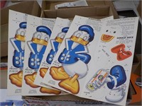 Disney NBC Bread Paper doll Donald Duck qty 3 all