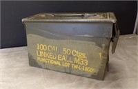 EMPTY METAL 50-CAL AMMO CAN