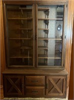 Oak Hutch Cabinet