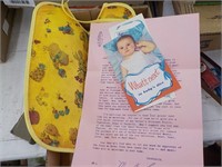 Early Gerber's baby bib advertising