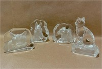 Cristal Small D’arques Art Glass Animal Paperweigh