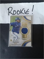 ALEJANDRO KIRK RC jersey card HOT BLUE JAY