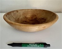 Wooden Dough Bowl, Signed