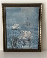 Howard Connelly Framed Swan Print