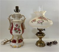 Vintage Floral Table Lamps