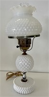 Hobnail Glass Parlor Lamp