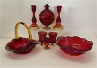 Amberina Glass Collectables