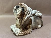 Plaster Sheepdog Figurine