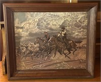 Framed Print of Cowboys