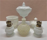 Milk Glass Containers