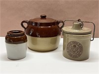 Stoneware Pottery Containers