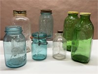 Blue Ball & Other Jars