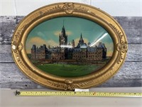 Oval Convex Glass,Picture of the Parliament Bldg