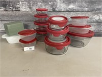 Glass Anchor bowls/lids
