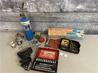 Soldering kit/1/4"drive socket set/engraver