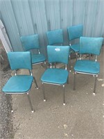 Vintage kitchen chairs x6