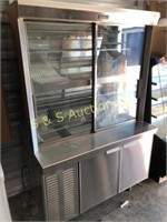 Delfield 48" refrigerated display case w/storage