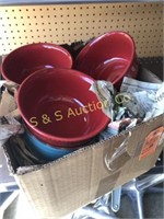 Box of assorted bowls