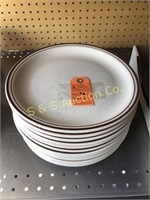 12 - 10" stoneware plates