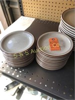 24 -6" stoneware saucers