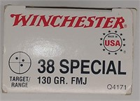 Winchester 38 SPECIAL 130GR FMJ