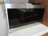 LG stainless front microwave (kitchen)