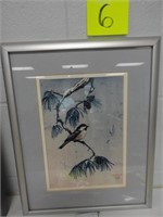 Chickadee Framed Print by Erlund