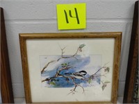 Chickadee Framed Picture by Furlin