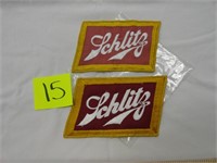 (2) Vintage Schlitz Patches