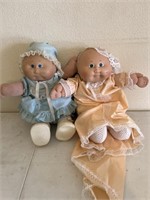 Pair of cabbage patch kid dolls