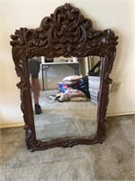 Mirror with wood frame 24” x 40”