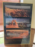 The American West framed print with glass 24 x 36