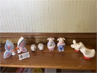 Collection of salt and pepper shakers