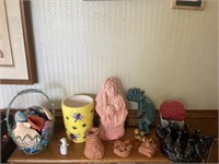 Collection of knickknacks ducks, American Indian,
