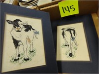 Needlepoint Cow Lot