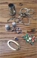 Misc. Items, Broken Jewelry, Thimbles, Etc.