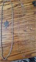 Misc Silvertone Necklaces, Pendant