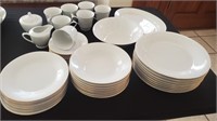 40+ Pc White On White China