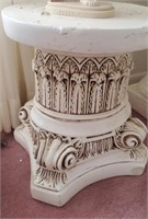 Round Top Pedestal Stand, Mexico, Chipped
