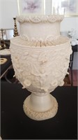 Composite Tall Pedestal Vase
