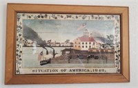 Framed Situation Of America