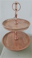 Wood Tiered Tray