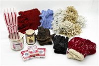 Women's Winter Accessory Lot - Gloves, Scarves, Sc