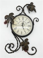 Colonial Clock Co. Wall Clock w/Grape Vine Design