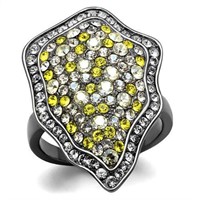 Beautiful 6.68ct Yellow & White Sapphire Ring