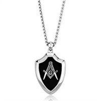 Attractive Masonic Emblem Pendant Necklace
