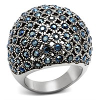 Fabulous Aquamarine Domed Fashion Ring